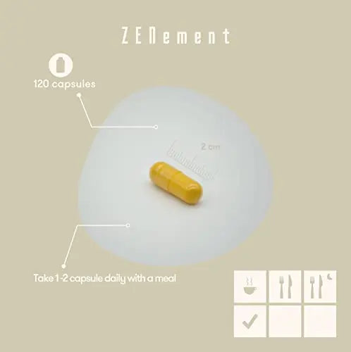 Vegetarian Collagen, from Organic Eggshell Membrane, 120 Capsules | with Glucosamine, Chondroitin, Hyaluronic Acid and Plant Extracts Zenement