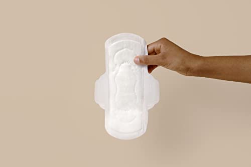 Red Moon Ultra Thin Hemp Pads (Pack of 10) Sanitary Pads for Women, Menstrual Pads- White - AB Mystery