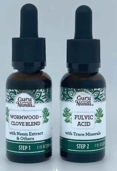 GuruNanda Paracleanse with Wormwood, Clove & Fulvic Acid with Neem Extract - 2 Step - AB Mystery
