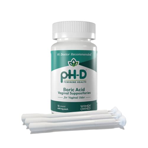 pH-D Feminine Health - Boric Acid Starter Bundle - pH-D Boric Acid Vaginal Suppositories 12 Count