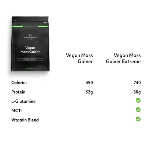 Protein Works - Vegan Mass Gainer Extreme | High Calorie Protein Powder | Weight Gainer Protein Works