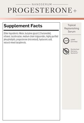 Quicksilver Scientific Nanoformulated Progesterone+ Topical Replenishing Serum - 8 mg - AB Mystery