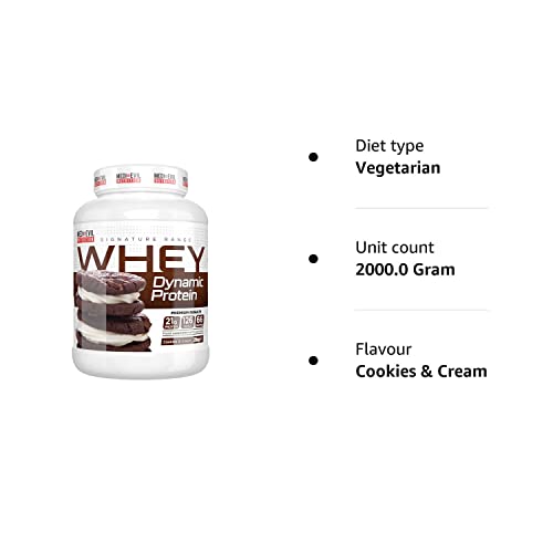 Medi-Evil Nutrition Whey Dynamic Protein, Cookies and Cream Flavour, 2kg, 66 Servings Medi-Evil Nutrition