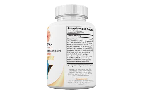 Samsara Herbs Tick Immune Support - The Original Herbal Formula (240 Capsules) - AB Mystery