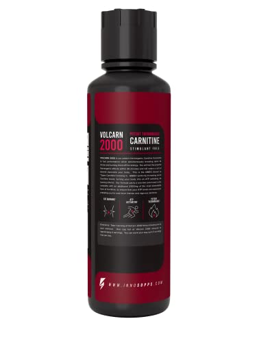 InnoSupps Volcarn 2000 - Advanced Fat Burning Liquid | L-Carnitine, GBEEC, Boost Energy - AB Mystery