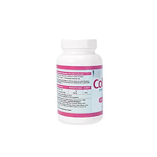 AHS Super Collagen + Vitamin C Tablets 120 Tablets - 6000mg Collagen per Serving - 1 Month Supply - AB Mystery