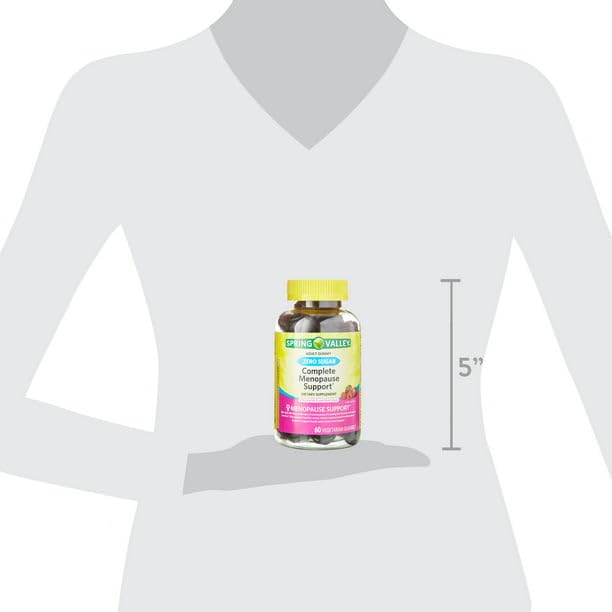 IKJ Zero Sugar Complete Menopause Support Vegetarian Gummies, 60 Count - AB Mystery
