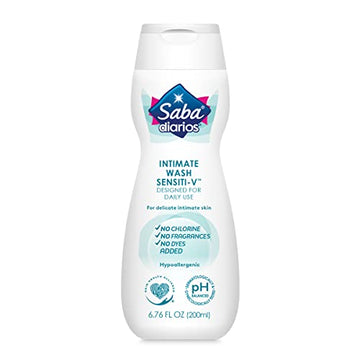 Saba Sensiti-V Intimate Wash, Feminine Hygiene Wash, 6.76 fl oz (Pack of 6)