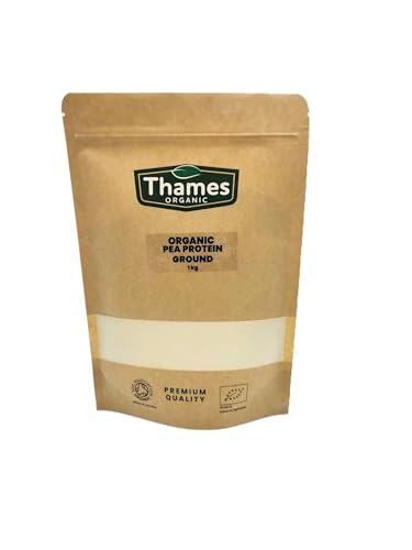 Thames Organic Organic Pea Protein Ground - Premium Vegan Supplement for Muscle Growth & Dietary Plans 250g Thames Organic