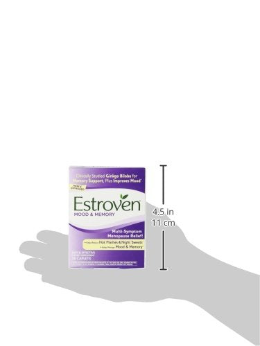 Estroven Stress Plus Mood & Memory | Menopause Relief Dietary Supplement | Safe Multi-Symptom Relief - AB Mystery