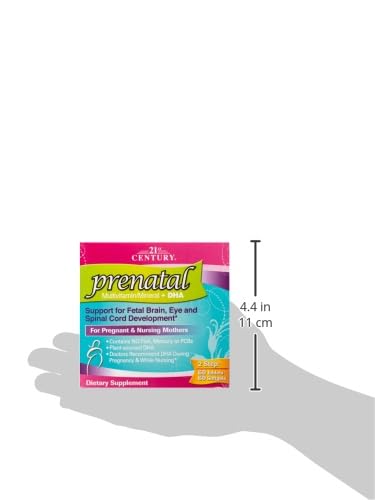 PreNatal Multivitamin + DHA 60 Tablets and 60 Softgels Kit 21st Century