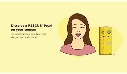 Bach RESCUE PEARLS, Natural Orange Vanilla Flavor, Natural Stress Relief, Homeopathic Flower Essence - AB Mystery