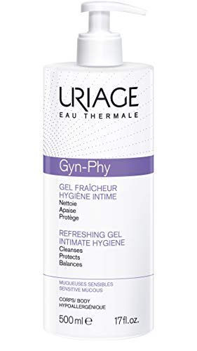 Uriage Gyn Phy Refreshing Intimate Gel | Feminine pH Balancing Wash to Gently Clean, Protect and Soothe