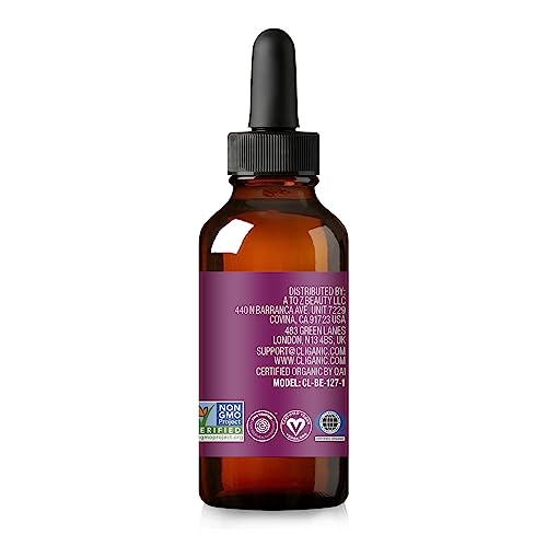 Cliganic Organic Pomegranate Seed Oil, 100% Pure - For Face, Skin | Natural Cold Pressed Unrefined - AB Mystery
