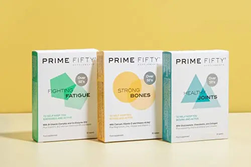 Prime Fifty Strong Bones Supplements – 28 Multivitamin Tablets with Calcium, Magnesium - AB Mystery