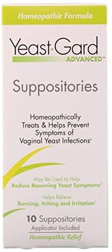Yeast-Gard Advanced Homeopathic Suppositories 10 ea (Pack of 2) - AB Mystery