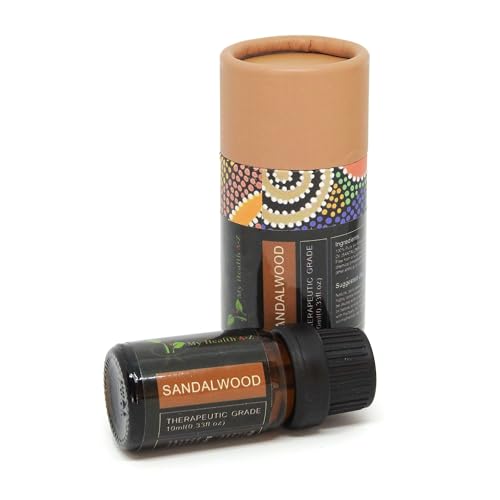 My Health A-Z Sandalwood Essential Oil, Organic 10ml (Santalum Album) Extracted - AB Mystery