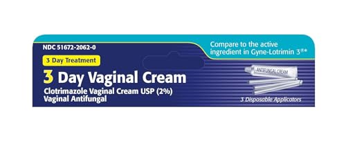Clotrimazole 3 -Day Vaginal Cream - 0.74 Oz (Pack of 2) - AB Mystery