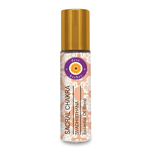 Deve Herbes Sacral Chakra (Svadhisthana) Oil - Ideal for Meditation, Purification, Yoga