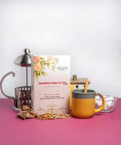 NAMHYA Periods Care Tea Plus+ with Natural Ayurvedic Herbs for Hormonal Balance and Pain - AB Mystery