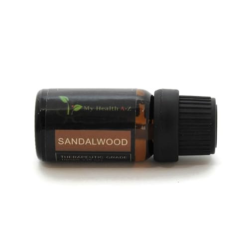 My Health A-Z Sandalwood Essential Oil, Organic 10ml (Santalum Album) Extracted - AB Mystery