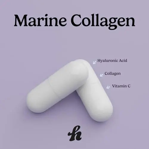 Humanz Collagen Capsules - Marine Collagen with Vitamin C - Collagen Supplements for Women & Men - AB Mystery