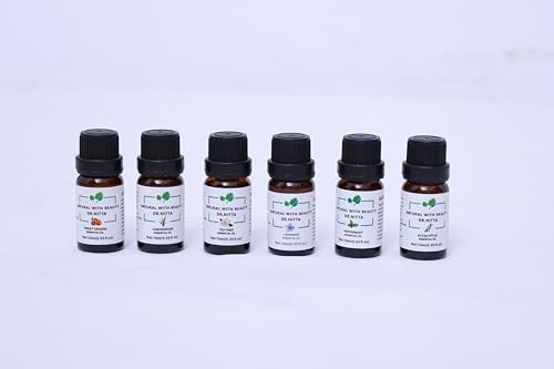 Essential Oils Set 100% Pure Natural DR.NITTA Top 6 Oils for Massage,Diffusers,Humidifier - AB Mystery