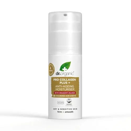Dr Organic, Organic Pro Collagen with Dragons Blood, Natural, Vegan, Cruelty Free, Paraben & SLS Free, 50ml - AB Mystery
