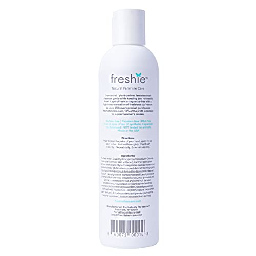 freshie Natural Feminine Care pH-Balanced Cleansing Wash Odor-Blocking Plant-Based - AB Mystery