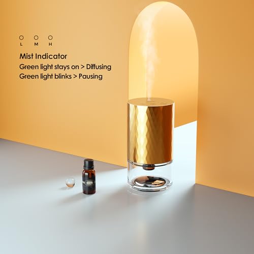 Airversa Waterless Diffuser for Essential Oil 100ml Capacity Battery Operated Aromatherapy - AB Mystery