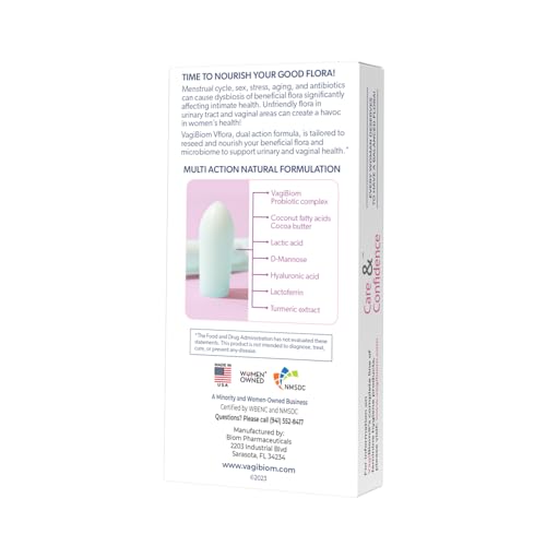 VagiBiom Dual Action Formula. Vaginal and Urinary Support to Balance Intimate Flora - AB Mystery