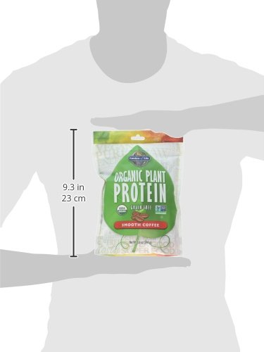 Garden of Life Organic Plant Protein Smooth Coffee Powder, 10 Servings - Vegan - AB Mystery
