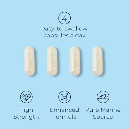 Reverse Life Marine Collagen Capsules 1200mg – with Hyaluronic Acid & Vitamin C + Q10 - AB Mystery