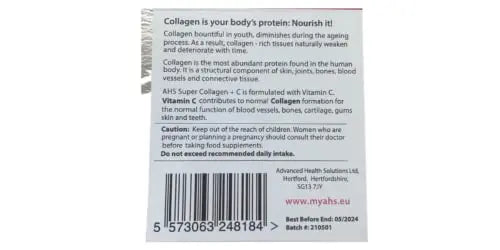 AHS Super Collagen Plus C Tablets - Pack of 250 Tablets (Also 120 + 90 Counts) 3 Sizes! 6000MG PER - AB Mystery