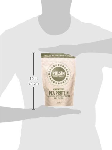 Pulsin - Unflavoured Vegan Pea Protein Powder - 250g - 8.0g Protein, 0g Carbs, 41 Kcals Per Serving Pulsin