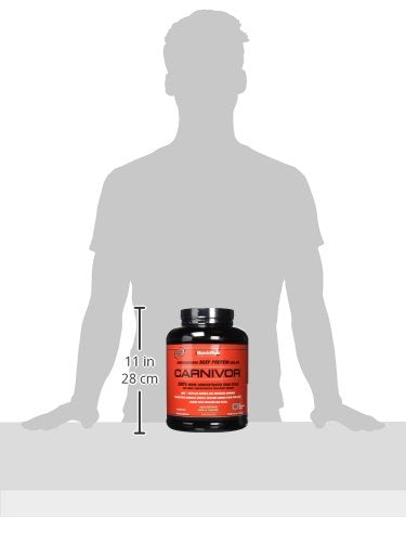 MuscleMeds Carnivor Bioengineered Beef Protein Isolate, Vanilla Caramel, 3.9 Pound - AB Mystery