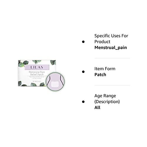 LILAS Period Cramps Pain Relief Patch - Pack of 10 - AB Mystery