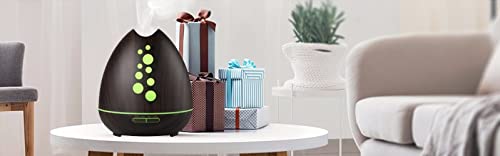 TGE Unique 400ML Essential Oil Diffuser for Essential Oils Bluetooth Music Speaker with Remote 7 Color LED - AB Mystery