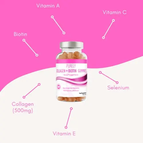 Collagen Gummies with Vitamins for Women Men Adults - Skin, Hair, Nail & Cartilage Health - AB Mystery