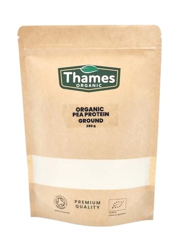 Thames Organic Organic Pea Protein Ground - Premium Vegan Supplement for Muscle Growth & Dietary Plans 250g Thames Organic