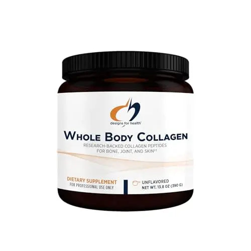Designs for Health Whole Body Collagen Powder - Pure Collagen Peptides Supplement for Bone, Skin + Joint Support - Flavorless Drink Mix for Water, Shakes + Smoothies (30 Servings / 390g) - AB Mystery