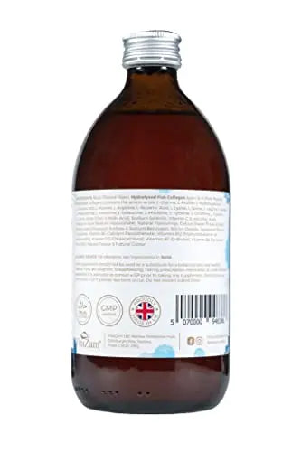 Sapphire Elixir Hydrolysed Marine Collagen Liquid 10000mg Sugar Free with Hyaluronic Acid VitaZam