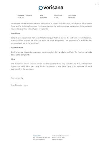 Candida & Helicobacter Test – Lab Testing Kit for Diagnosing Candida and H Pylori in Your Gut – Home Stool Test - AB Mystery