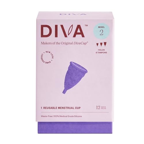 DivaCup - BPA-Free Reusable Menstrual Cup - Leak-Free Feminine Hygiene - Tampon and Pad