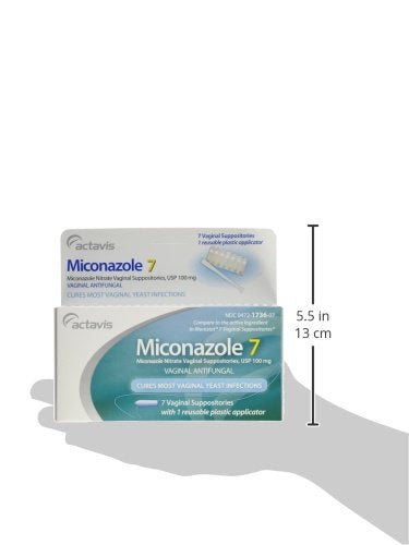 Miconazole 7 Day Vaginal Suppositories 100 mg - 7 ea - AB Mystery