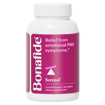 Bonafide Serenol PMS Relief – Hormone-Free, Drug-Free Relief from Mood Swings & Irritability Due