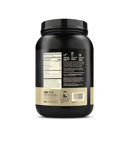Optimum Nutrition Gold Standard 100% Plant Based Protein Powder, Gluten Free, Vegan Pro - AB Mystery