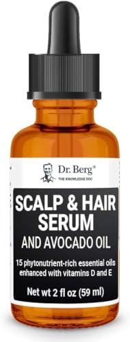 Dr Berg's (All In One) Hair Growth Serum w/Jojoba Oil & Castor Oil For Fuller Thicker Hair - AB Mystery