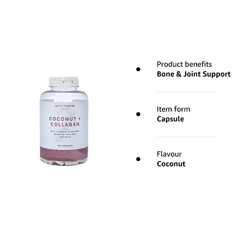 Coconut + Collagen (180 Capsules) - Myvitamins - AB Mystery