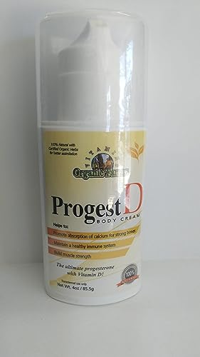 Progest D Progesterone Body Cream Net Wt. 4oz / 85.5g - Transdermal use only, Progesterone - AB Mystery
